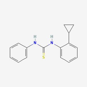molecular formula C16H16N2S B5740870 N-(2-cyclopropylphenyl)-N'-phenylthiourea 
