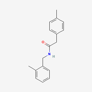 molecular formula C17H19NO B5740886 N-(2-methylbenzyl)-2-(4-methylphenyl)acetamide 
