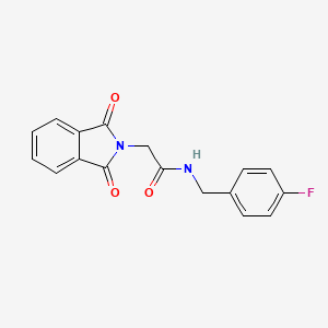 molecular formula C17H13FN2O3 B5740913 2-(1,3-dioxo-1,3-dihydro-2H-isoindol-2-yl)-N-(4-fluorobenzyl)acetamide 