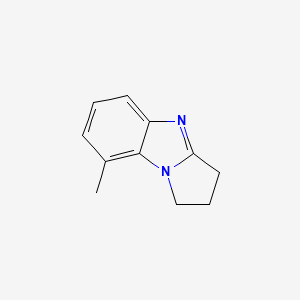 molecular formula C11H12N2 B574092 8-Methyl-2,3-dihydro-1H-pyrrolo[1,2-a]benzimidazole CAS No. 191794-28-2