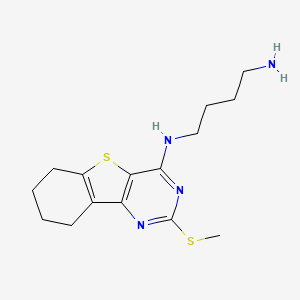 molecular formula C15H22N4S2 B5740923 (4-aminobutyl)[2-(methylthio)-6,7,8,9-tetrahydro[1]benzothieno[3,2-d]pyrimidin-4-yl]amine 