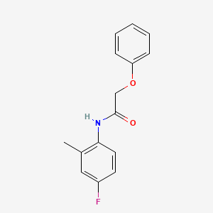 molecular formula C15H14FNO2 B5740930 N-(4-fluoro-2-methylphenyl)-2-phenoxyacetamide 