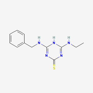 molecular formula C12H15N5S B5740947 4-(benzylamino)-6-(ethylamino)-1,3,5-triazine-2-thiol 