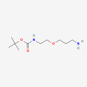 molecular formula C10H22N2O3 B574095 2-Methyl-2-propanyl [2-(3-aminopropoxy)ethyl]carbamate CAS No. 192132-79-9