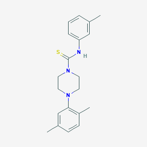 4-(2,5-dimethylphenyl)-N-(3-methylphenyl)-1-piperazinecarbothioamide