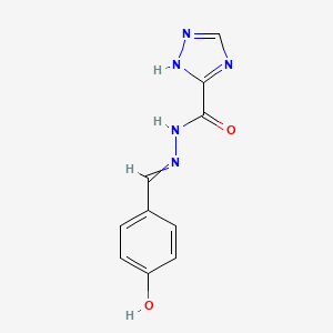 molecular formula C10H9N5O2 B5740994 N'-(4-hydroxybenzylidene)-1H-1,2,4-triazole-3-carbohydrazide 