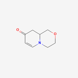 molecular formula C8H11NO2 B574102 3,4,9,9a-Tetrahydropyrido[2,1-c][1,4]oxazin-8(1H)-one CAS No. 181956-63-8