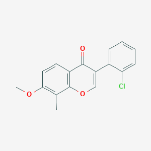 molecular formula C17H13ClO3 B5741029 3-(2-chlorophenyl)-7-methoxy-8-methyl-4H-chromen-4-one 