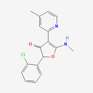 2-(o-Chlorophenyl)-3-oxo-4-(4-methylpyridyl)-5-methylamino-2,3-dihydrofuran