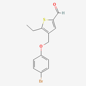 4-[(4-bromophenoxy)methyl]-5-ethyl-2-thiophenecarbaldehyde
