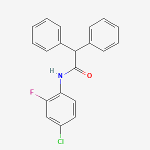 molecular formula C20H15ClFNO B5741115 N-(4-chloro-2-fluorophenyl)-2,2-diphenylacetamide CAS No. 546071-65-2