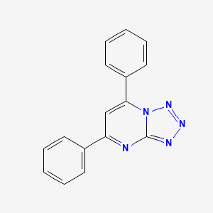 molecular formula C16H11N5 B5741125 5,7-diphenyltetrazolo[1,5-a]pyrimidine 