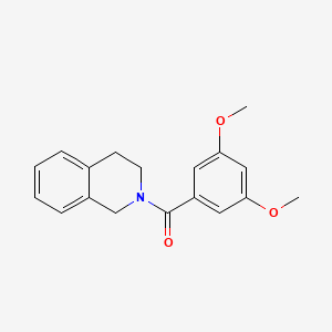 molecular formula C18H19NO3 B5741132 2-(3,5-dimethoxybenzoyl)-1,2,3,4-tetrahydroisoquinoline 