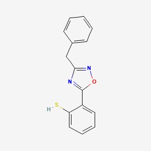 molecular formula C15H12N2OS B5741138 2-(3-benzyl-1,2,4-oxadiazol-5-yl)benzenethiol 