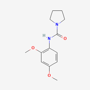 molecular formula C13H18N2O3 B5741152 N-(2,4-dimethoxyphenyl)-1-pyrrolidinecarboxamide 