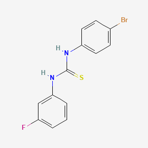 molecular formula C13H10BrFN2S B5741161 N-(4-bromophenyl)-N'-(3-fluorophenyl)thiourea 