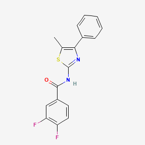 molecular formula C17H12F2N2OS B5741243 3,4-difluoro-N-(5-methyl-4-phenyl-1,3-thiazol-2-yl)benzamide 