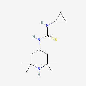 molecular formula C13H25N3S B5741248 N-cyclopropyl-N'-(2,2,6,6-tetramethyl-4-piperidinyl)thiourea 