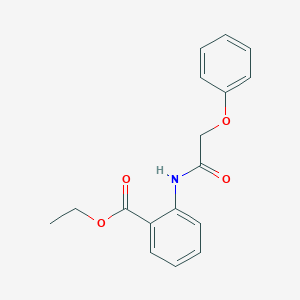 molecular formula C17H17NO4 B5741277 ethyl 2-[(phenoxyacetyl)amino]benzoate 