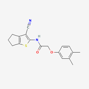 molecular formula C18H18N2O2S B5741291 N-(3-cyano-5,6-dihydro-4H-cyclopenta[b]thien-2-yl)-2-(3,4-dimethylphenoxy)acetamide 