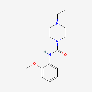 molecular formula C14H21N3O2 B5741310 4-ethyl-N-(2-methoxyphenyl)-1-piperazinecarboxamide 