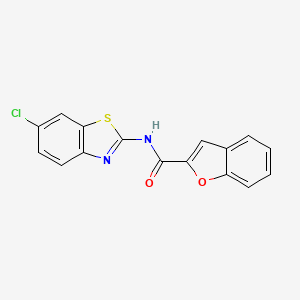 N-(6-chloro-1,3-benzothiazol-2-yl)-1-benzofuran-2-carboxamide