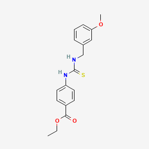 ethyl 4-({[(3-methoxybenzyl)amino]carbonothioyl}amino)benzoate