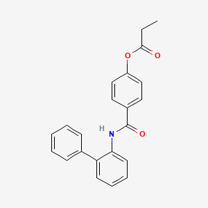 4-[(2-biphenylylamino)carbonyl]phenyl propionate