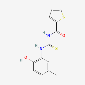 N-{[(2-hydroxy-5-methylphenyl)amino]carbonothioyl}-2-thiophenecarboxamide