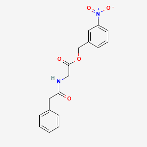 3-nitrobenzyl N-(phenylacetyl)glycinate
