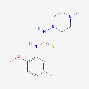 N-(2-methoxy-5-methylphenyl)-N'-(4-methyl-1-piperazinyl)thiourea