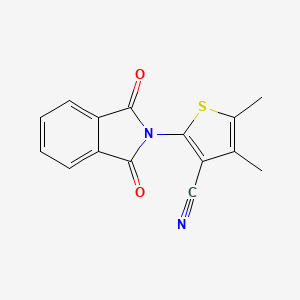 molecular formula C15H10N2O2S B5741457 2-(1,3-dioxo-1,3-dihydro-2H-isoindol-2-yl)-4,5-dimethyl-3-thiophenecarbonitrile 