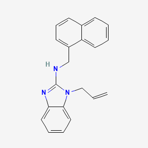 molecular formula C21H19N3 B5741485 1-allyl-N-(1-naphthylmethyl)-1H-benzimidazol-2-amine 