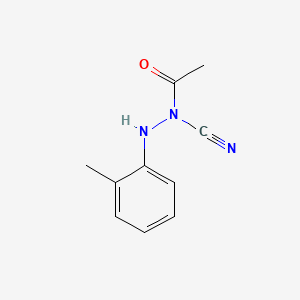 molecular formula C10H11N3O B574149 N-Cyano-N'-(2-methylphenyl)acetohydrazide CAS No. 191028-17-8