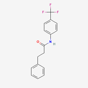 molecular formula C16H14F3NO B5741521 3-苯基-N-[4-(三氟甲基)苯基]丙酰胺 