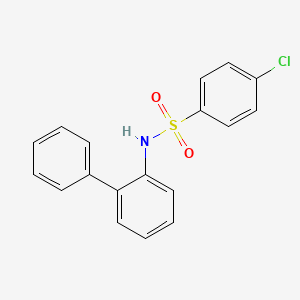 molecular formula C18H14ClNO2S B5741536 N-2-biphenylyl-4-chlorobenzenesulfonamide 