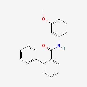 molecular formula C20H17NO2 B5741553 N-(3-methoxyphenyl)-2-biphenylcarboxamide 