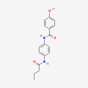 N-[4-(butyrylamino)phenyl]-4-methoxybenzamide