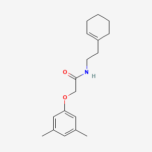 molecular formula C18H25NO2 B5741601 N-[2-(1-cyclohexen-1-yl)ethyl]-2-(3,5-dimethylphenoxy)acetamide 