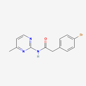 molecular formula C13H12BrN3O B5741614 2-(4-bromophenyl)-N-(4-methyl-2-pyrimidinyl)acetamide 
