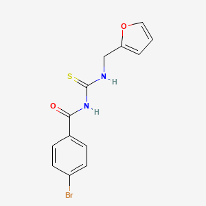 molecular formula C13H11BrN2O2S B5741650 4-bromo-N-{[(2-furylmethyl)amino]carbonothioyl}benzamide 