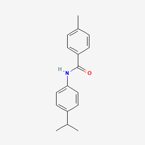 molecular formula C17H19NO B5741654 N-(4-isopropylphenyl)-4-methylbenzamide 