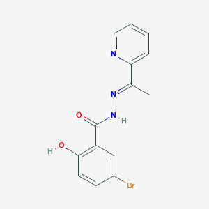 molecular formula C14H12BrN3O2 B5741662 5-bromo-2-hydroxy-N'-[1-(2-pyridinyl)ethylidene]benzohydrazide 