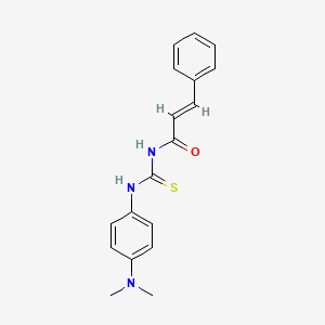molecular formula C18H19N3OS B5741672 N-({[4-(dimethylamino)phenyl]amino}carbonothioyl)-3-phenylacrylamide 
