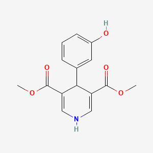 molecular formula C15H15NO5 B5741696 dimethyl 4-(3-hydroxyphenyl)-1,4-dihydro-3,5-pyridinedicarboxylate 