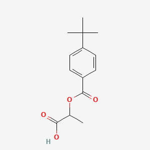 2-{[4-(2-Methyl-2-propanyl)benzoyl]oxy}propanoic acid