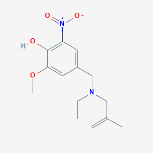 molecular formula C14H20N2O4 B5741724 4-{[ethyl(2-methyl-2-propen-1-yl)amino]methyl}-2-methoxy-6-nitrophenol 