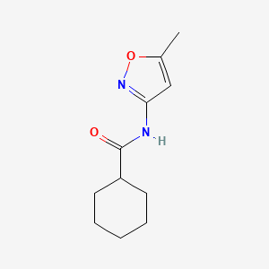 molecular formula C11H16N2O2 B5741728 N-(5-methyl-3-isoxazolyl)cyclohexanecarboxamide 
