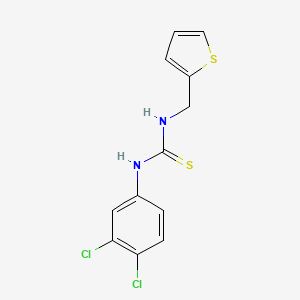 molecular formula C12H10Cl2N2S2 B5741751 N-(3,4-dichlorophenyl)-N'-(2-thienylmethyl)thiourea 