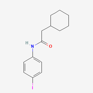 molecular formula C14H18INO B5741779 2-cyclohexyl-N-(4-iodophenyl)acetamide 